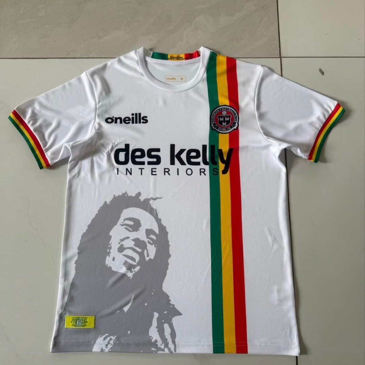 Bob Marley X Bohemians football shirt