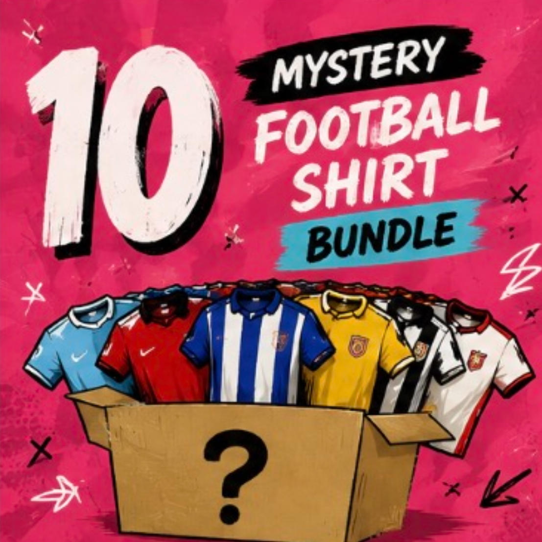 10 MYSTERY FOOTBALL SHIRTS - 2026/27 season * Read description