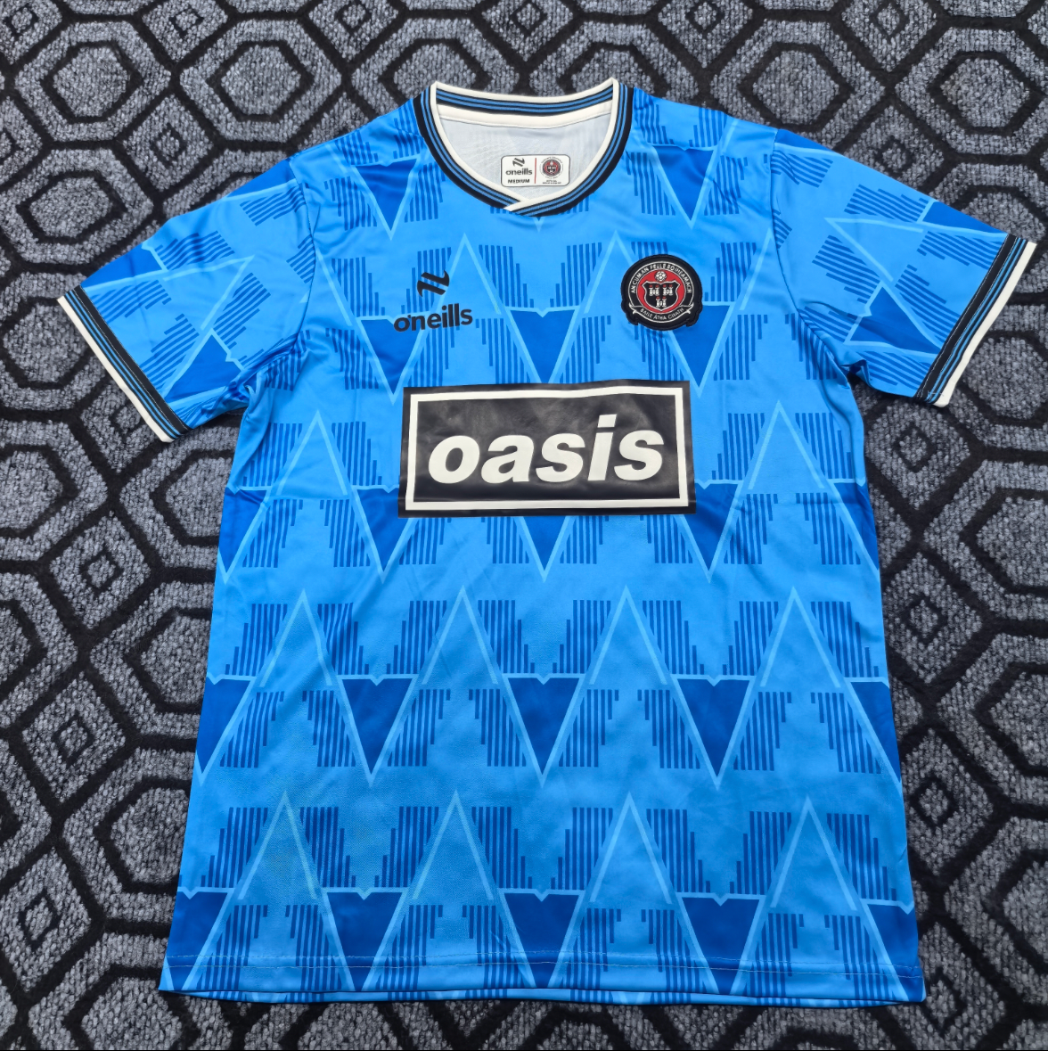 Oasis X Bohemians football shirt
